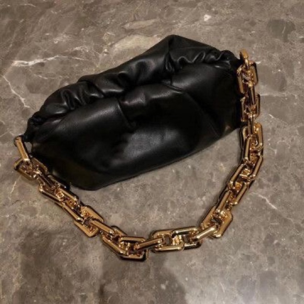 Black Gold Chain Purse - image 1